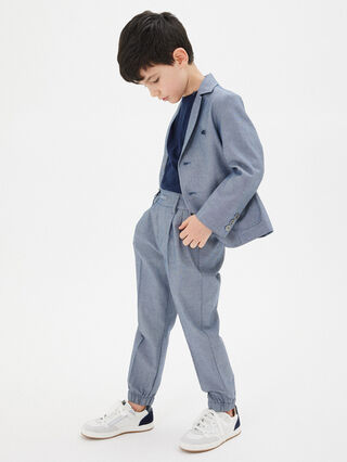 Pantalon de jogging en coton Oxford