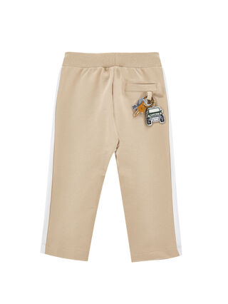 Two-tone fleece trousers