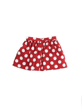 Mikado maxi-polka dot skirt
