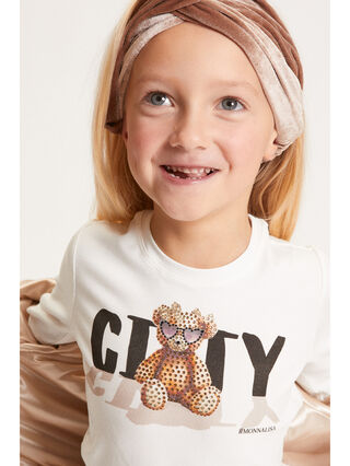 City T-Shirt with Teddy Bear