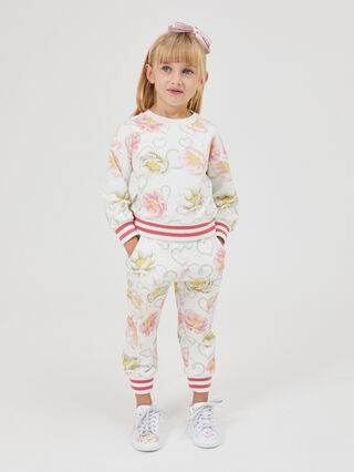 Sudadera con estampado de anémonas