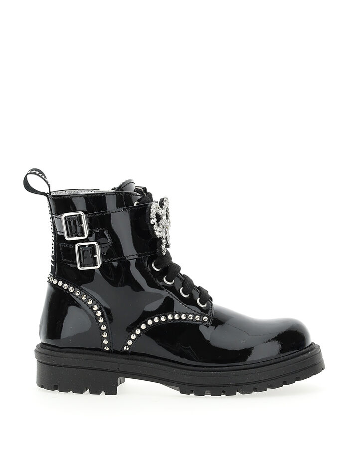 steve madden combat boots with rhinestones
