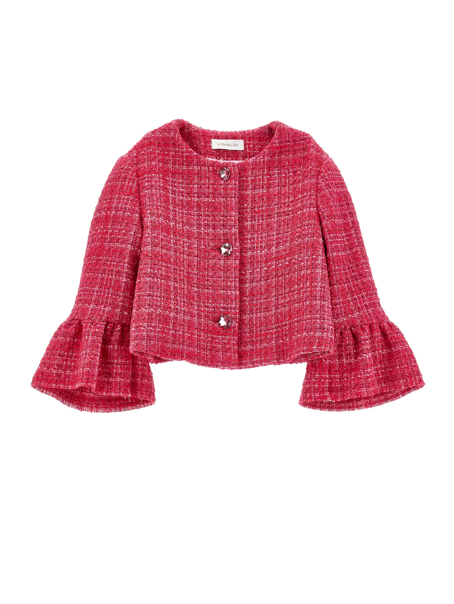 Melange boucle jacket girl Monnalisa Canada