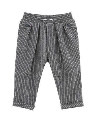 Milano stitch pinstripe trousers