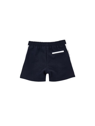 Cotton fleece jogging Bermuda shorts