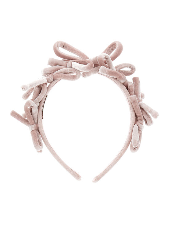 Diadema de terciopelo con lazos