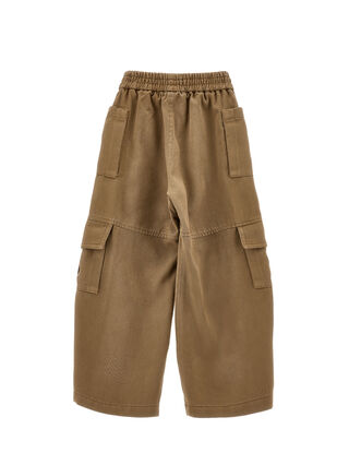 Fluid gabardine trousers