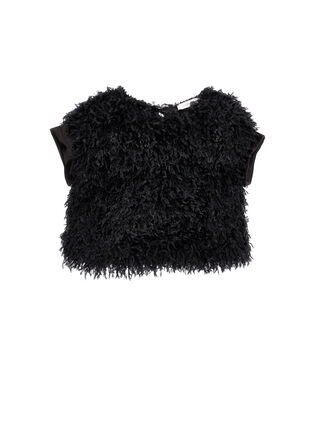 Джемпер с эффектом перьев