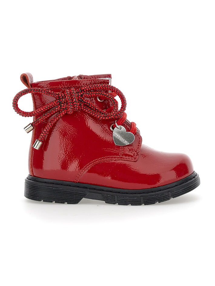 Monnalisa chunky-chain detail boots - Pink