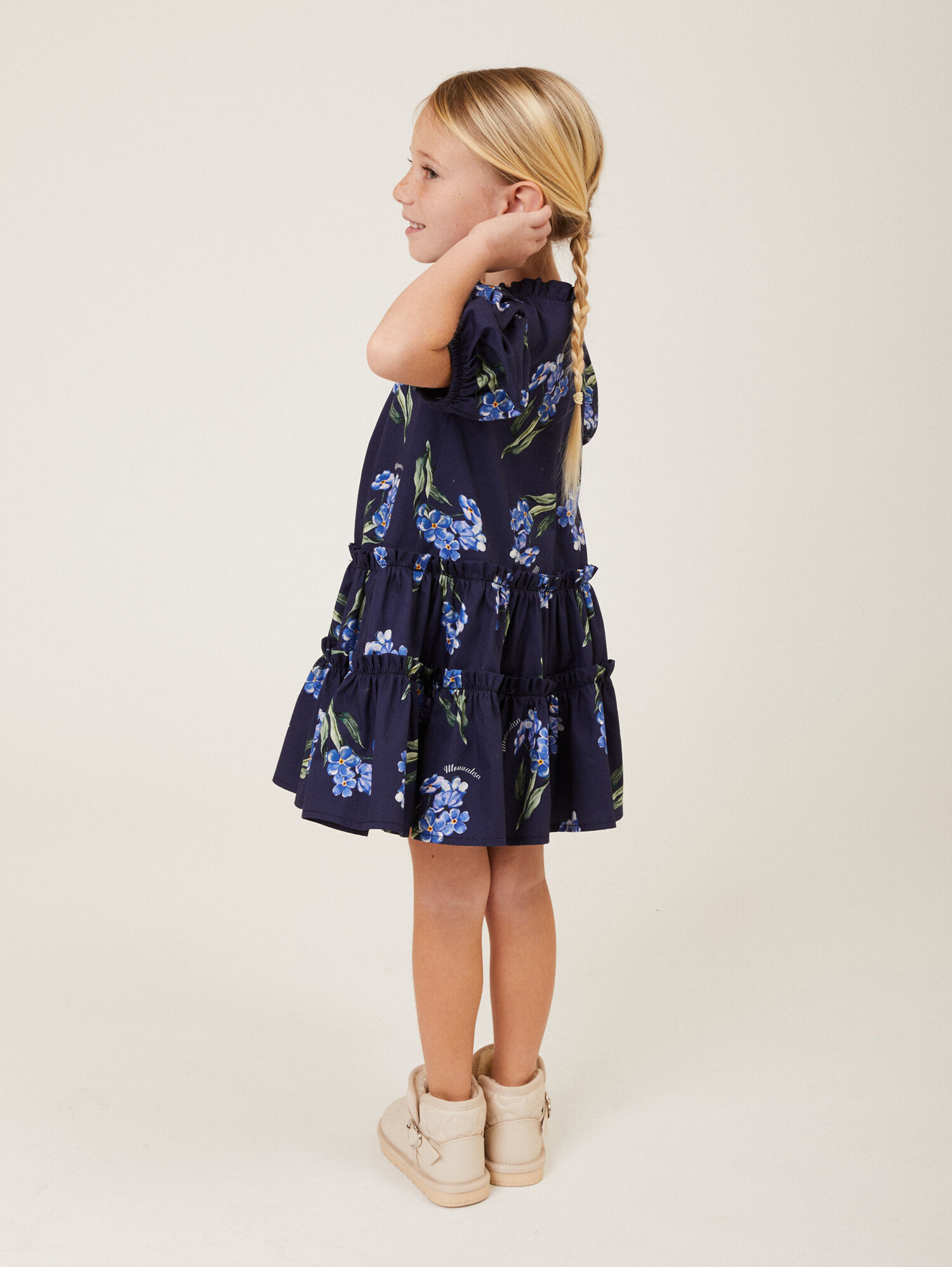 Ladies navy outlet floral dress