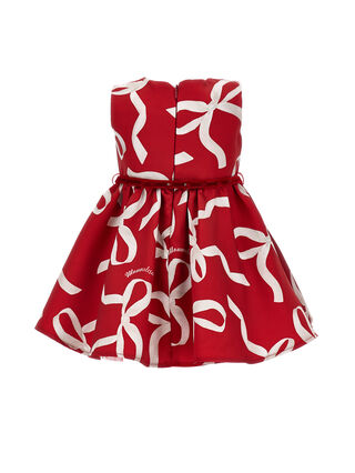 Mikado sleeveless bow dress