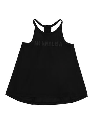 Flared tank top in practical jersey