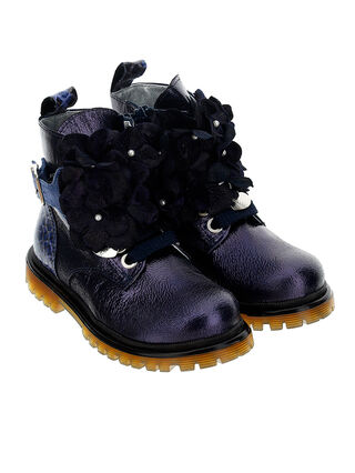 Lamè nappa leather boots