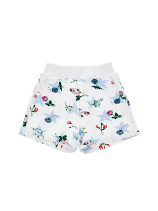 Shorts de felpa con estampado de estrellas