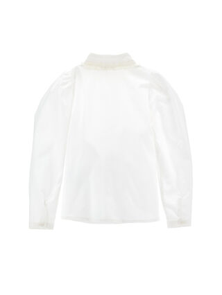 Cotton shirt with trim