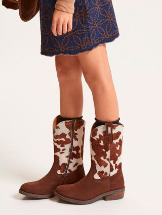 Texan ponyskin ankle boots