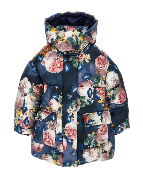 Baroque rose padded jacket