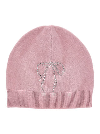 Трикотажная шапка со стразами