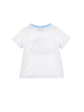 Organic cotton t-shirt with penguin print