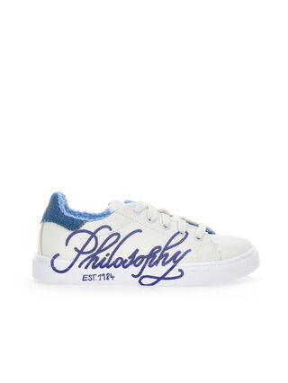 Sneakers bambina con logo Philosophy