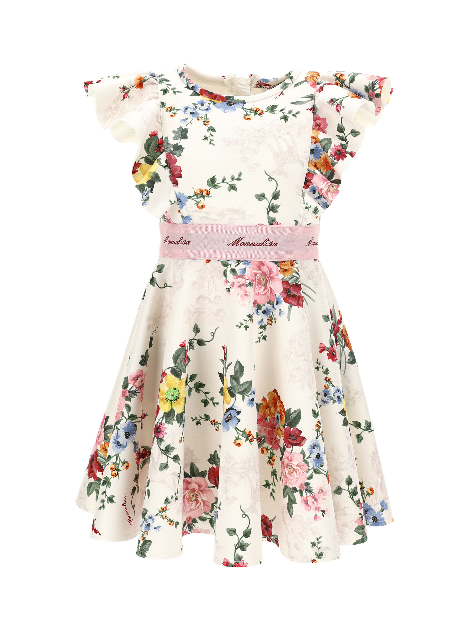Saint Tropez neoprene floral dress girl | Monnalisa United States
