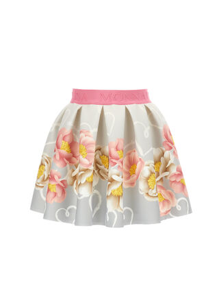 Floral neoprene skirt