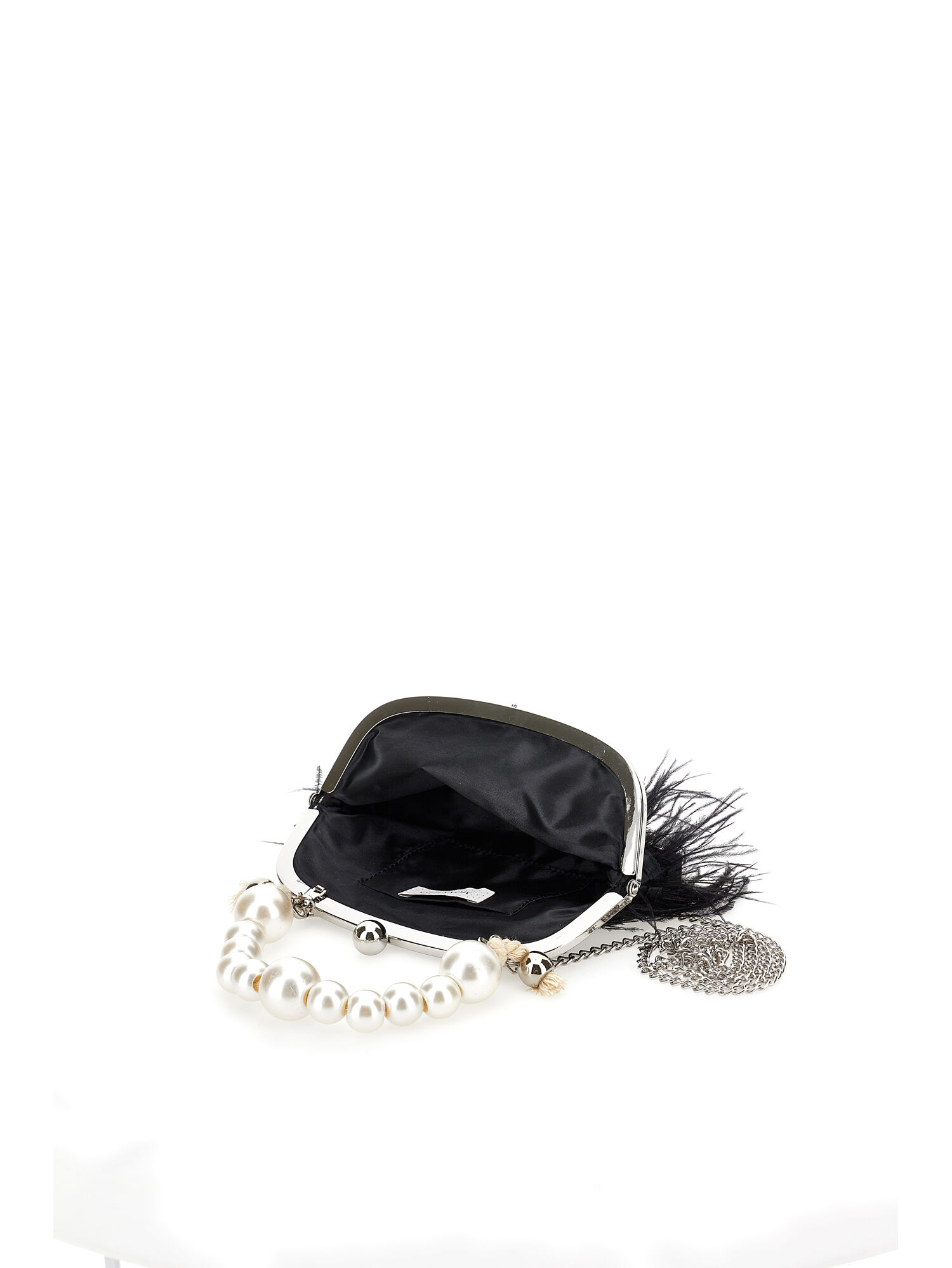 White hot sale feather bag