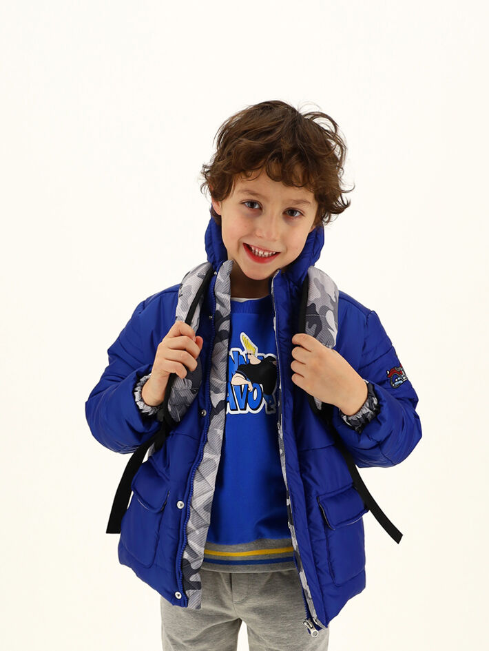 Monnalisa Bambino Abbigliamento Cappotti e giubbotti Giacche Giacche a vento Antivento reversibile boy 