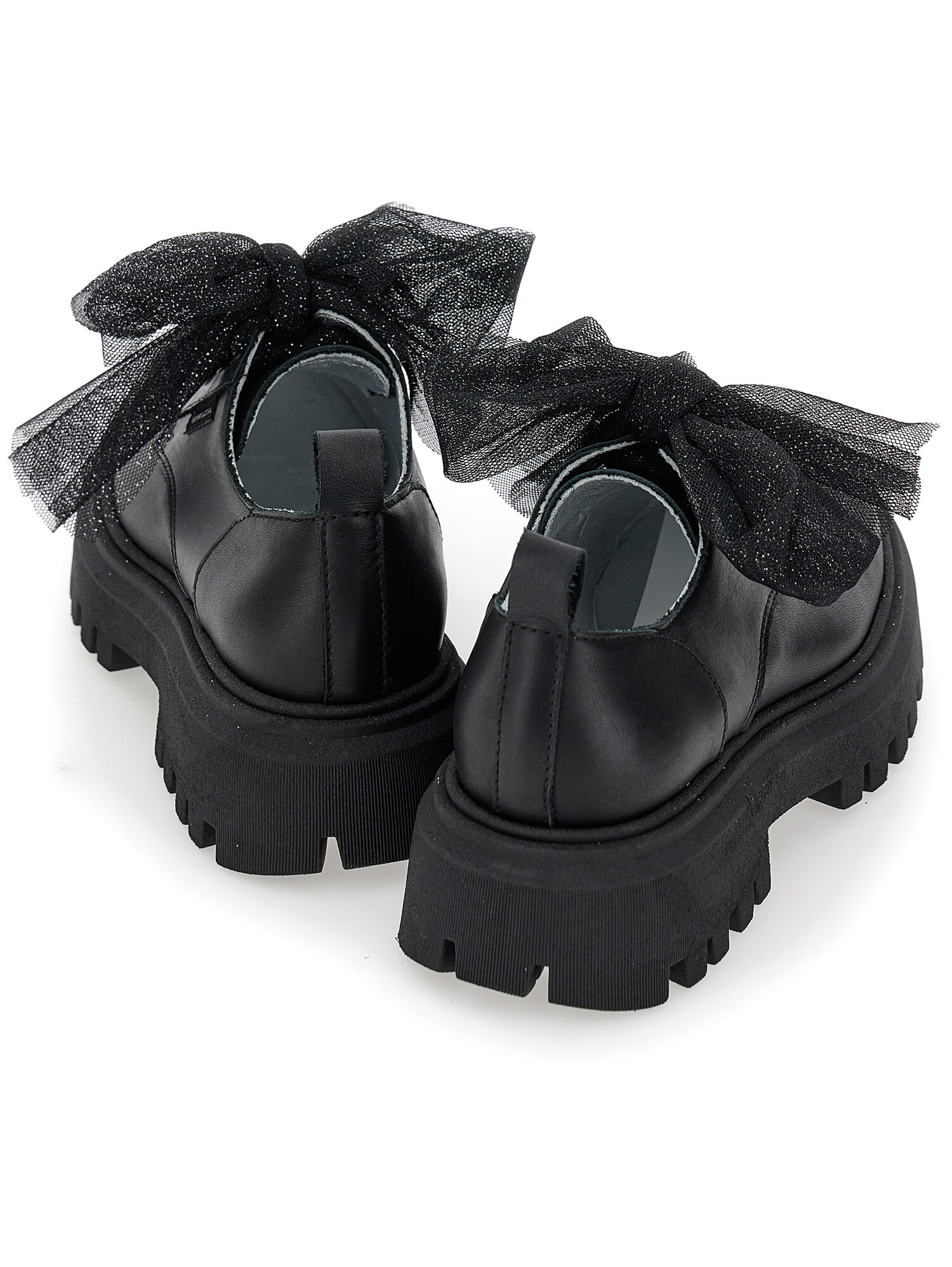 Laminated derby shoes girl | Monnalisa United States