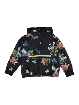 Printed technical rain jacket