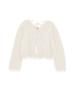 Bolero with fringing