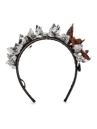 Headband with printed butterflies