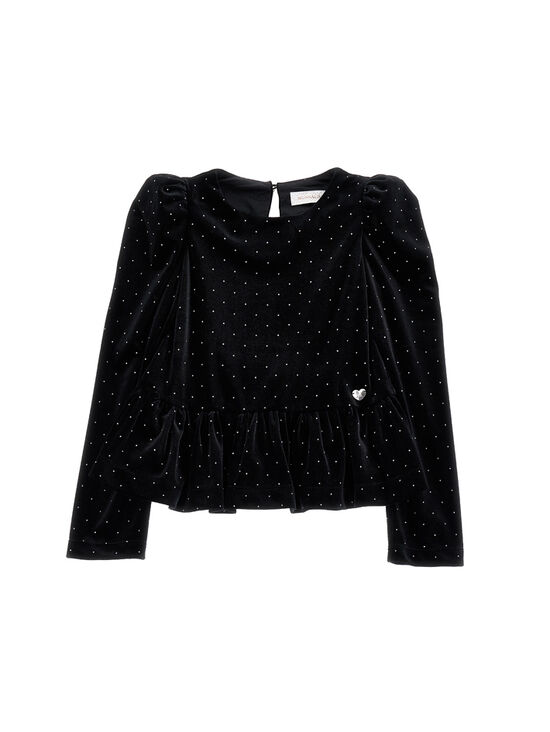 Top with gala and details