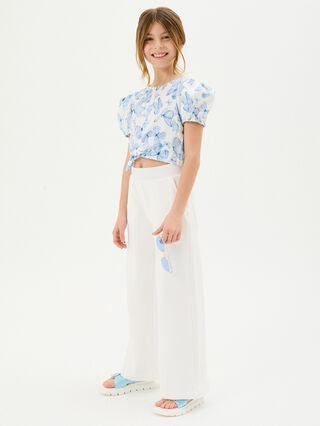 Matte satin trousers