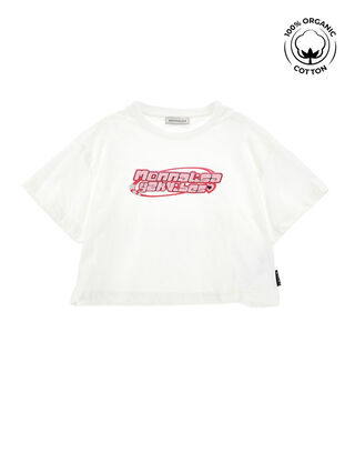 Cropped organic cotton t-shirt