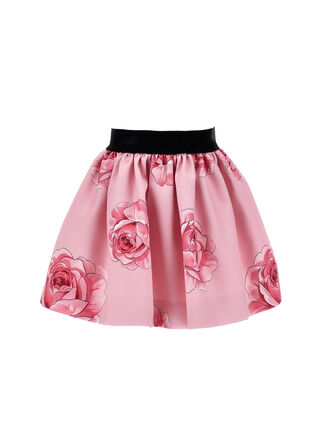 Pink mikado skirt