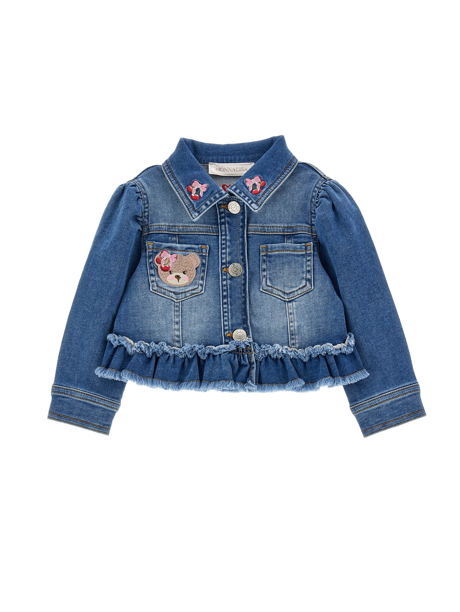 Girls embroidered denim jacket 2025