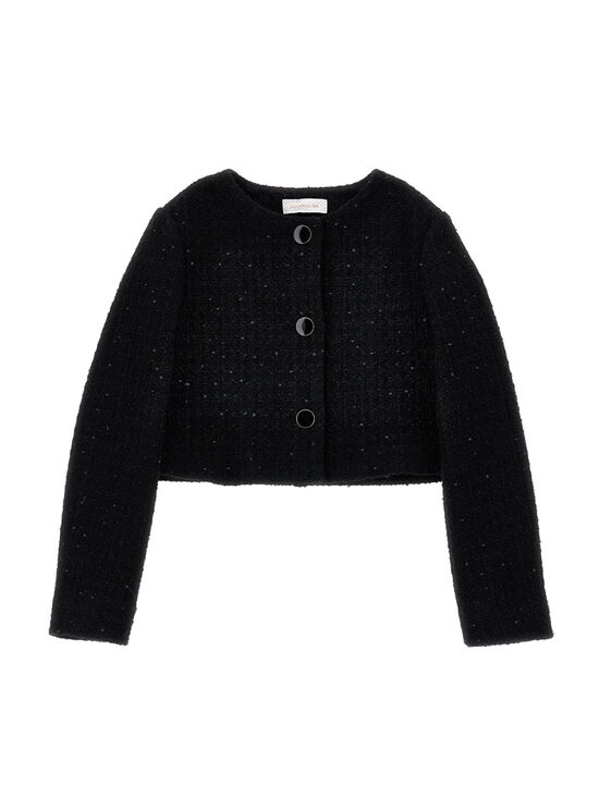 Bouclé jacket with sequins