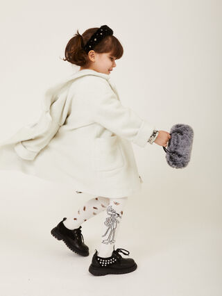 Теплые хлопковые колготки с мотивом «Розовая пантера»