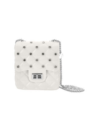 PVC bag with rhinestones