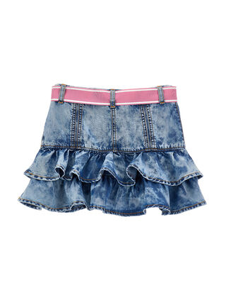 Skirt with ruffles and bow