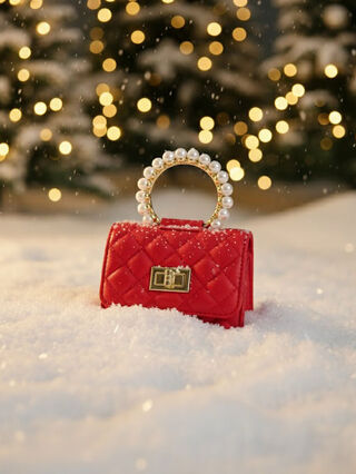 City Bag with pearls and chain