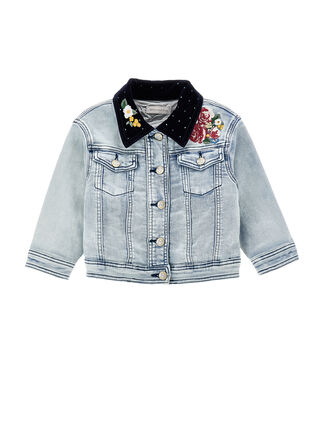 Embroidered denim jacket