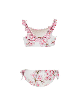 Peach blossom two-piece swimwear