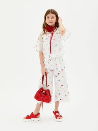 Cotton blouse with tank top