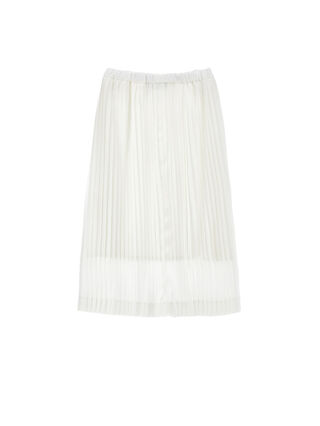 Gonna plissettata in chiffon