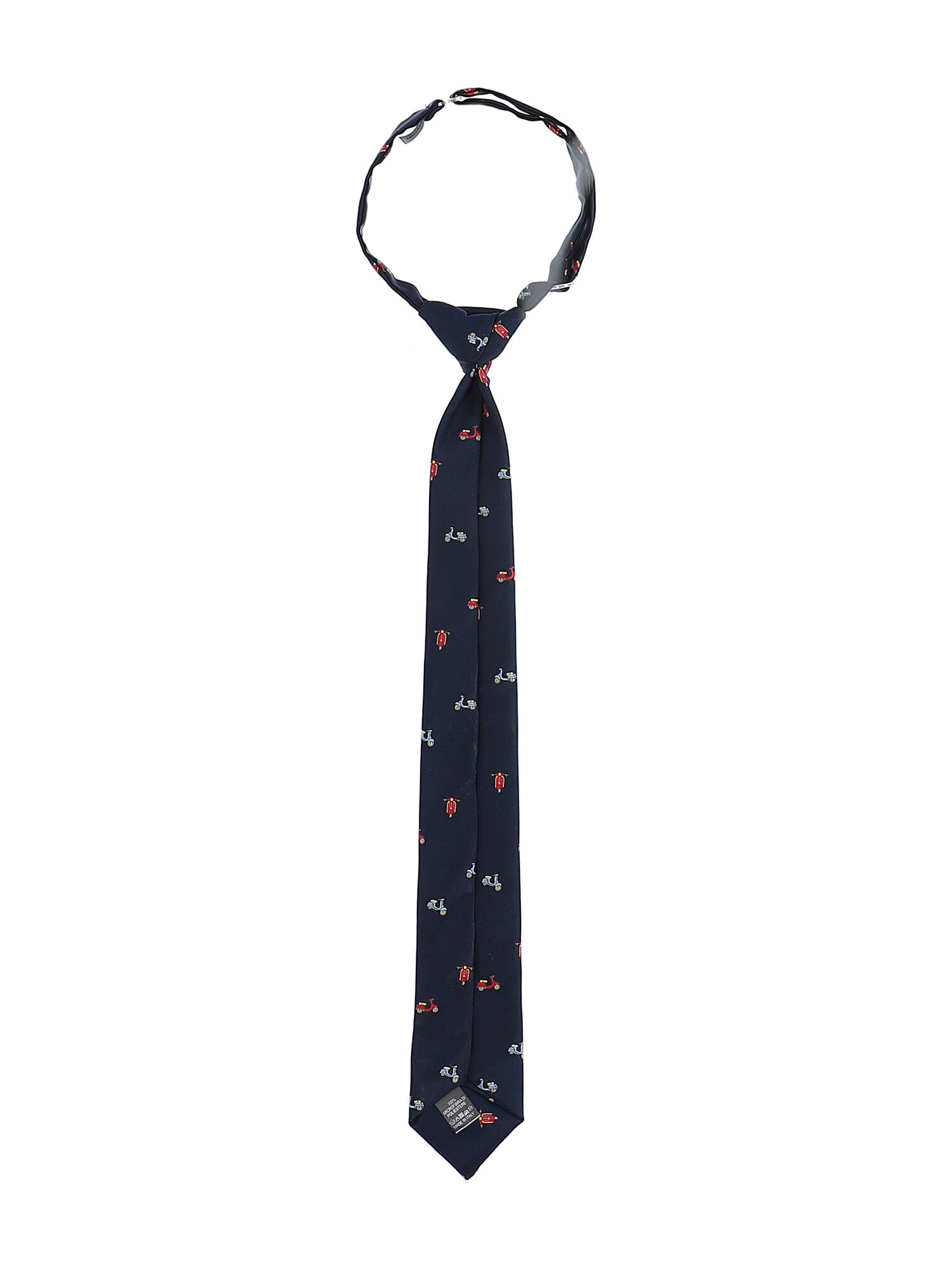 Jacquard tie with scooter print Monnalisa Boys Accessories Ties Neckties 
