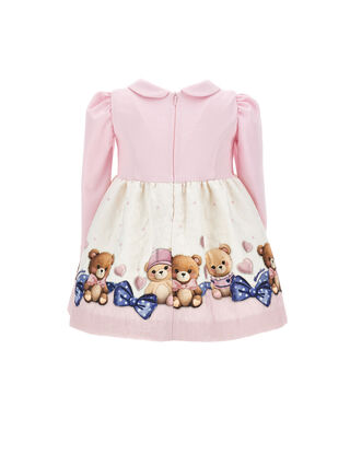 Teddy bear jacquard dress
