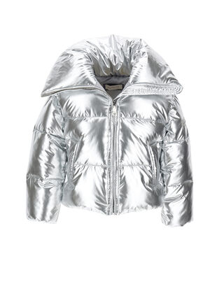 Silver bomber jacket