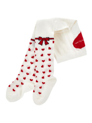 Теплые колготки из хлопкового жаккарда